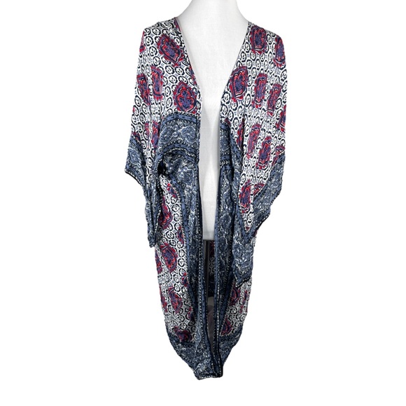 Express Pattern Swim Cover Blue Red One Size Fits Most - Picture 5 of 5